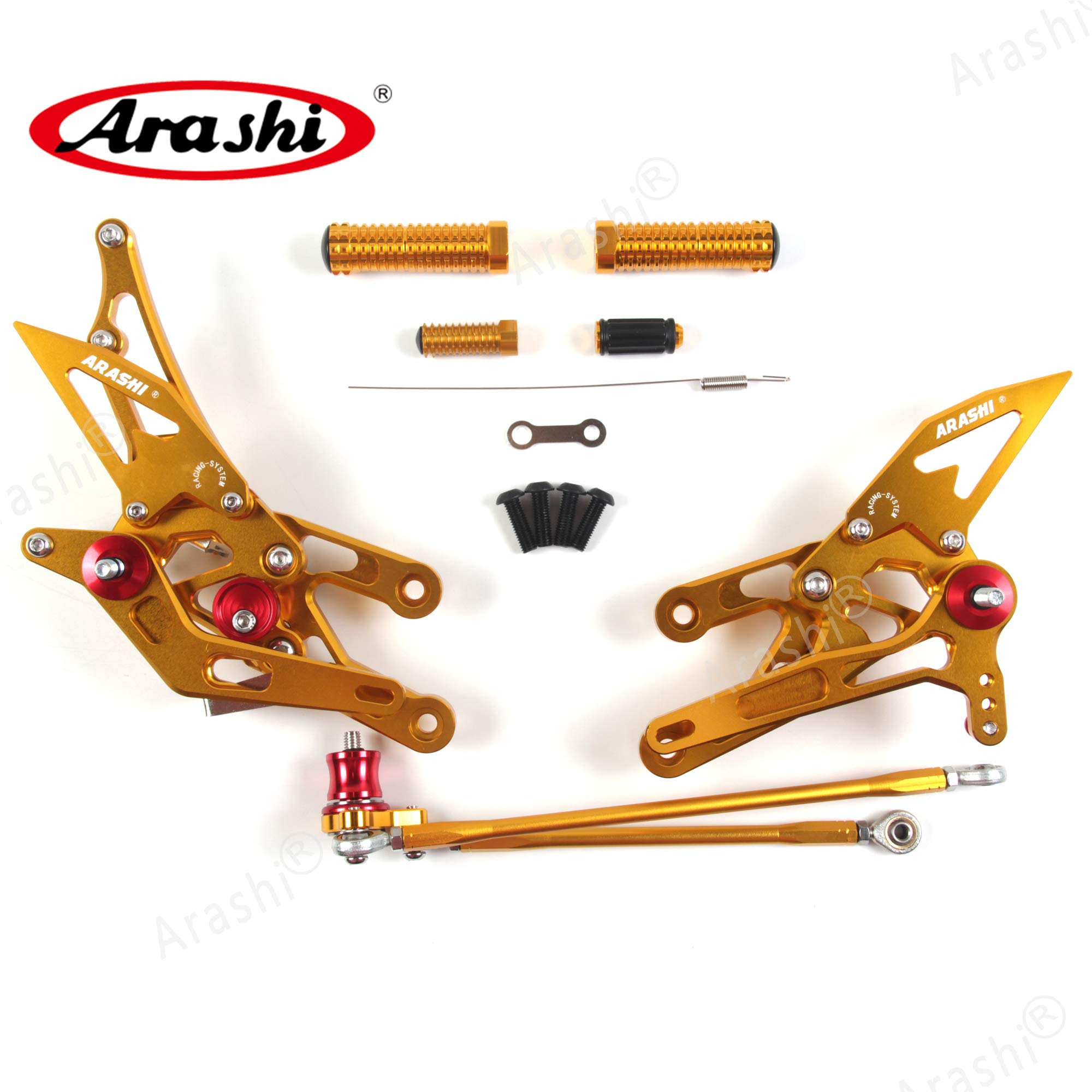 Amazon | Arashi CNC 調整可能 バックステップキット適合車種ホンダ 