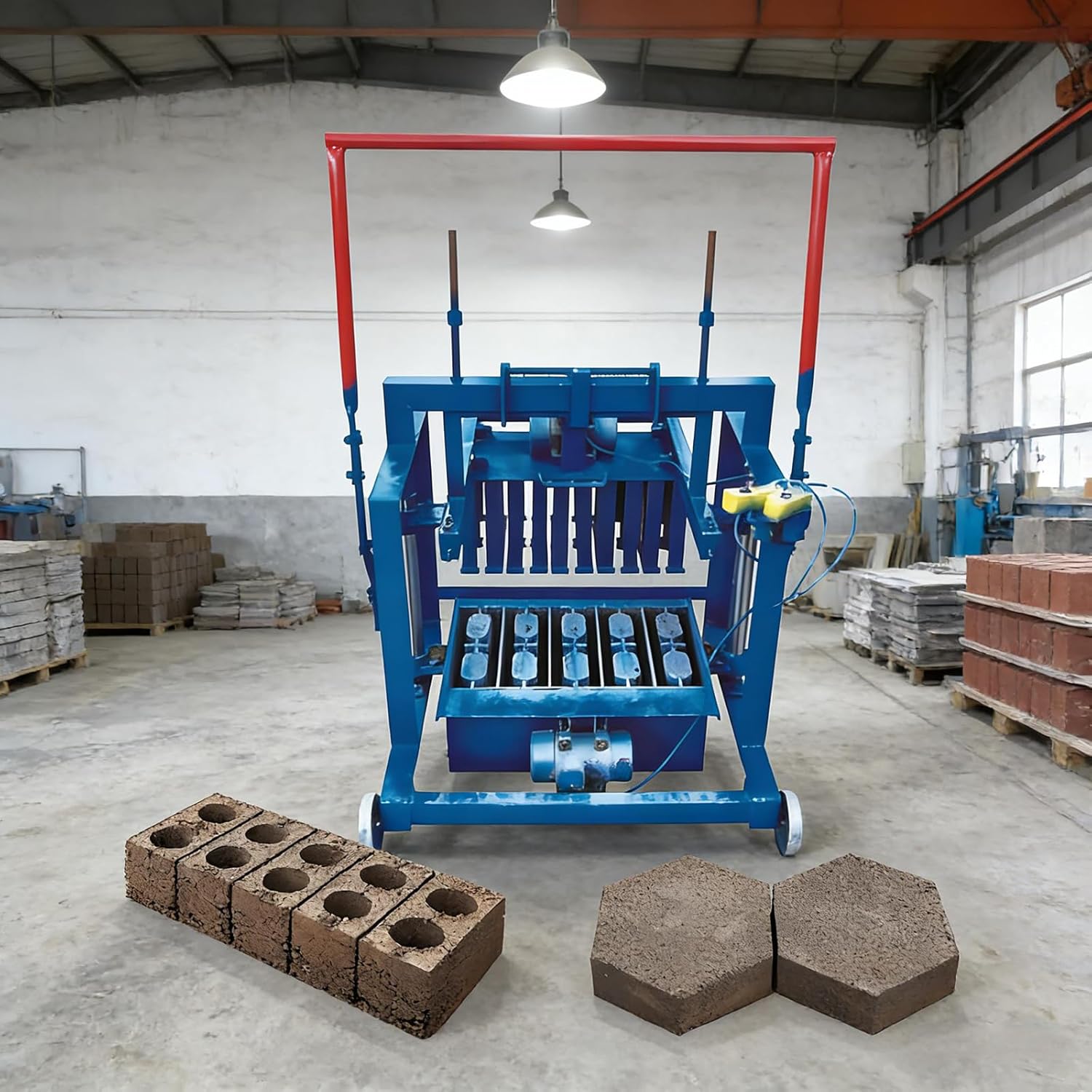 Hydraulic Interlocking Brick Making Machine Concrete Block Press for Pavement & Construction High Strength Output Durable Industrial Brick Machine