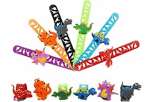 6-Piece Dinosaur Slap Bracelets: Unleash the Prehistoric Adventure!