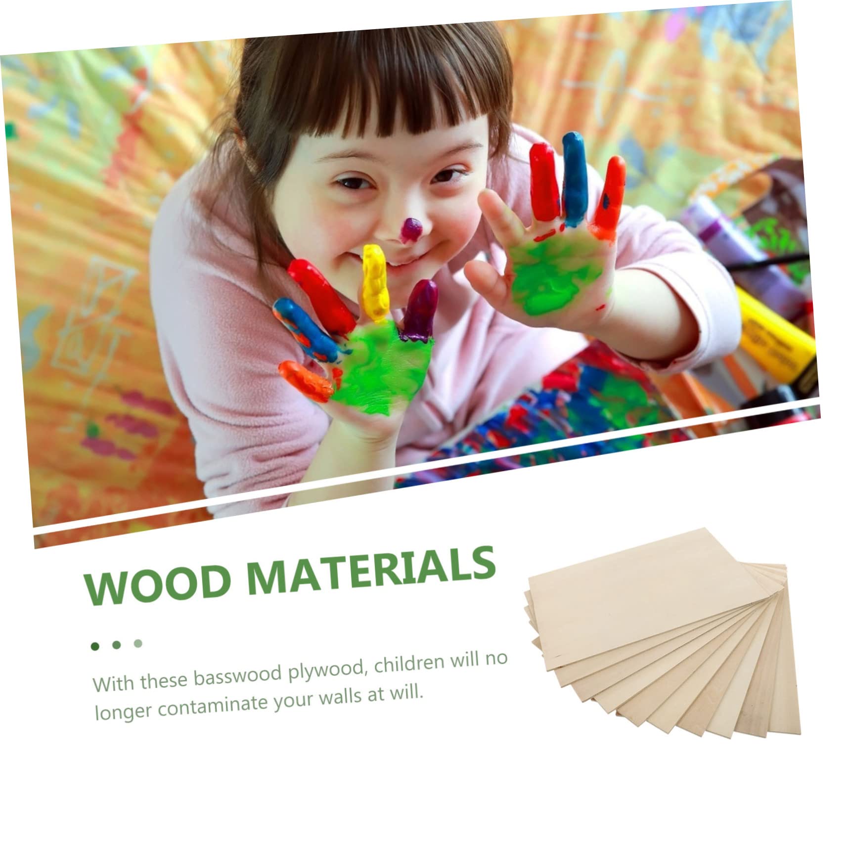 Unbehandelte Lindenholz Sperrholzplatten 10 Stück für Kinder