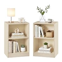 VASAGLE CUSTOS Collezione - Set di 2, Comodini con Scomparti Aperti