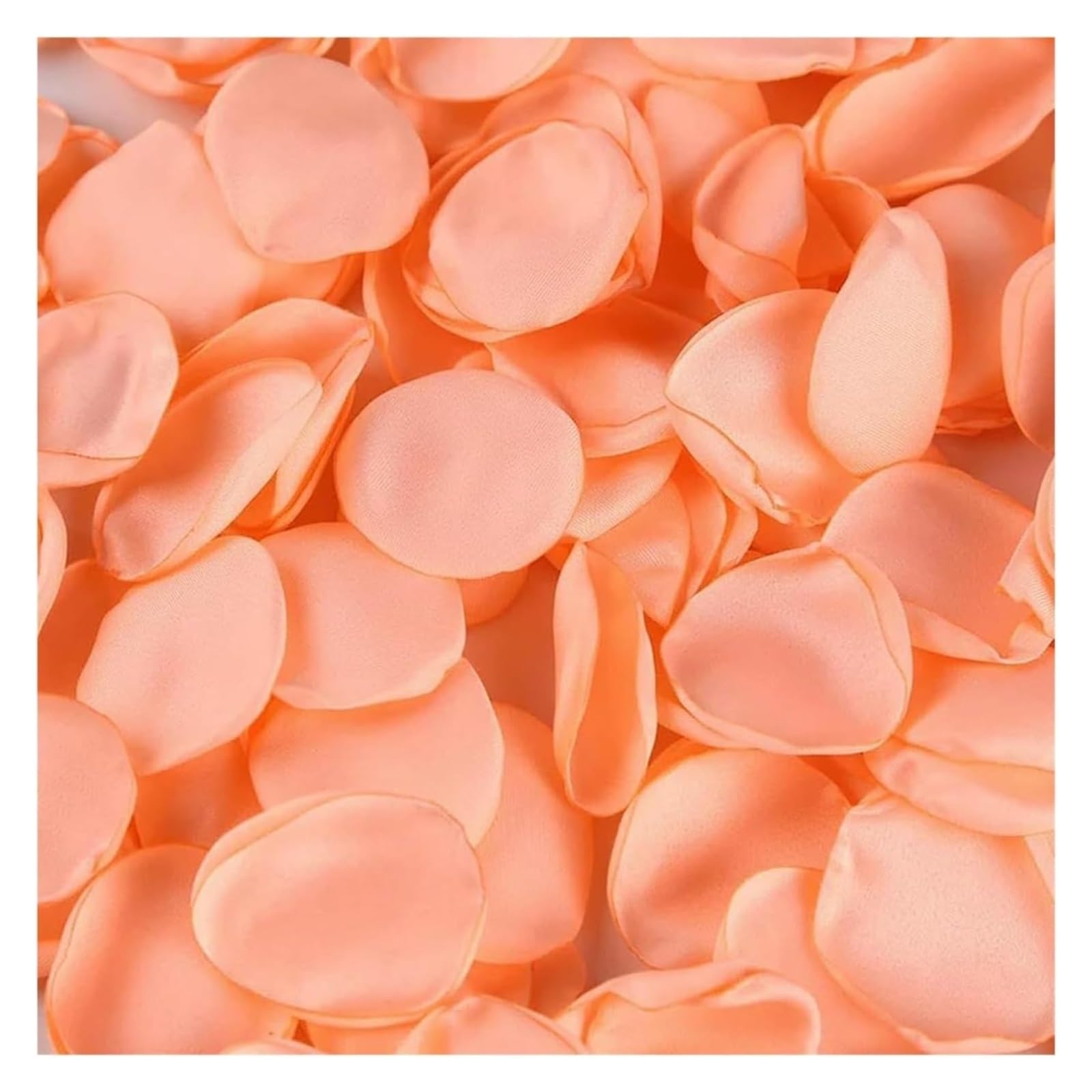 CYJAZNHH Artificial Silk Rose Petals Multicolor 5cm X 5cm 100-300 Pcs(Oranje,100pcs)