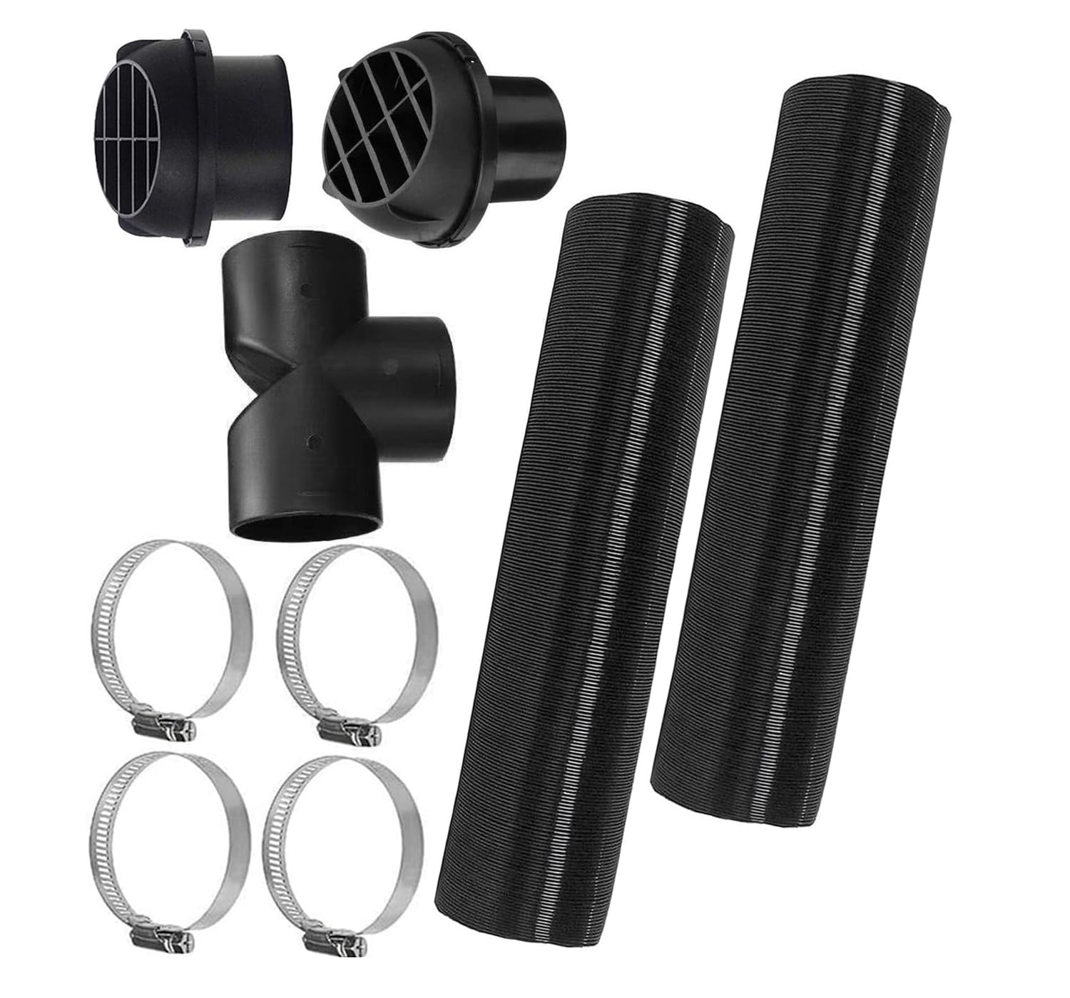 Hojalis Kit Condotto Riscaldatore Auto 75mm - Tubi Sfiato Per Riscaldatori Diesel 5kW/8kW