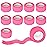 Gondiane 9 Pack 1 x 5 Yards Self Adhesive Bandage Wrap Self Stick Wrap for Ankle, Wrist, Finger, Sports, Breathable Cohesive Vet Tape for Pets (Pink)