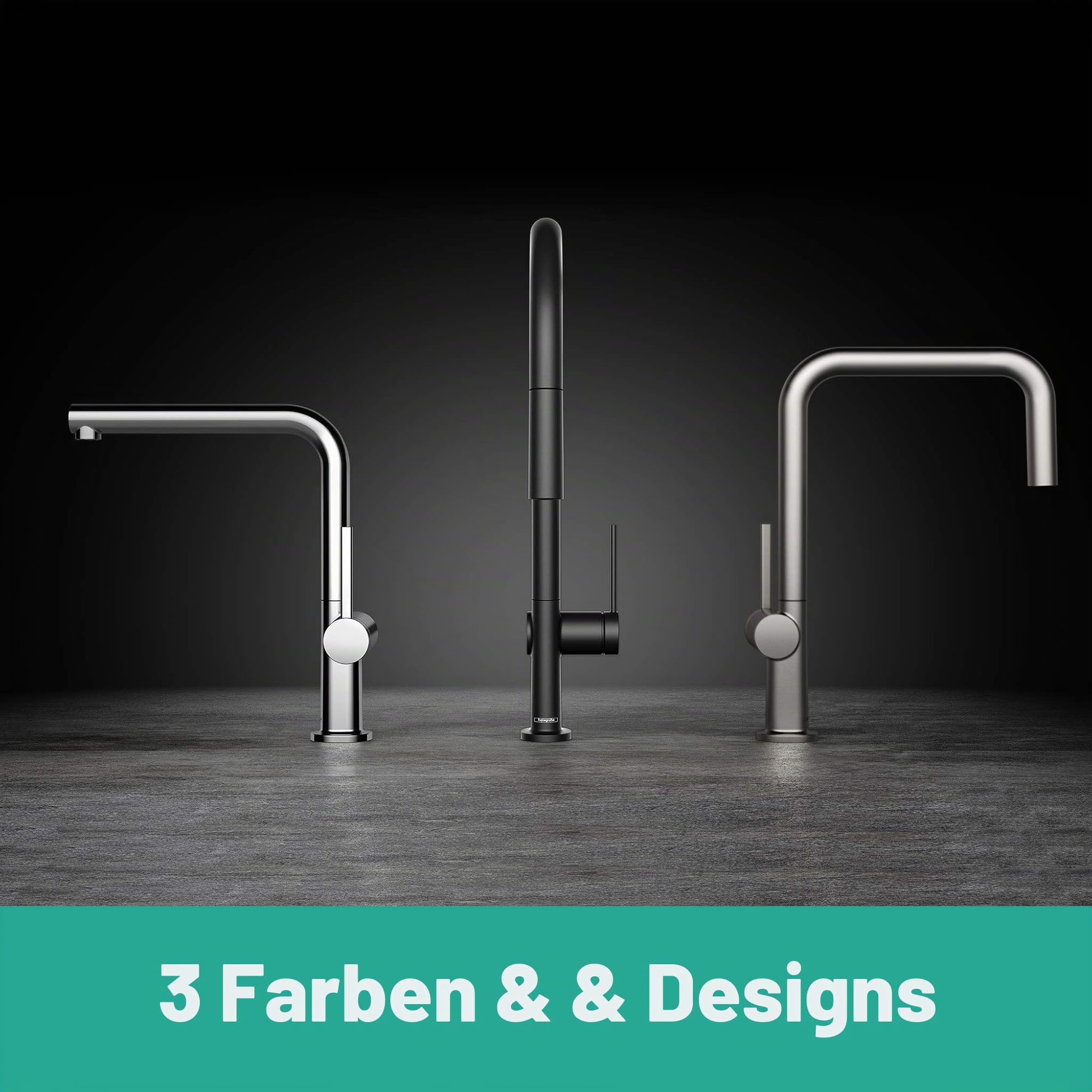hansgrohe Talis M54 - Küchenarmatur mit Brause ausziehbar, 1 Stahlart, Wasserhahn Küche mit Auslaufhöhe 270 mm, Mischbatterie Küche schwenkbar, Chrom, 72808000