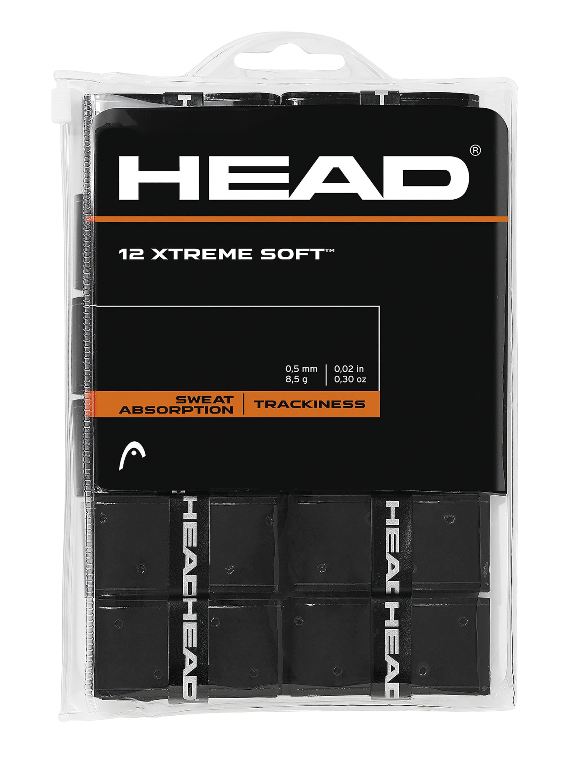 HEAD Unisex-Erwachsene 12 Xtremesoft Griffband, Black, Einheitsgröße