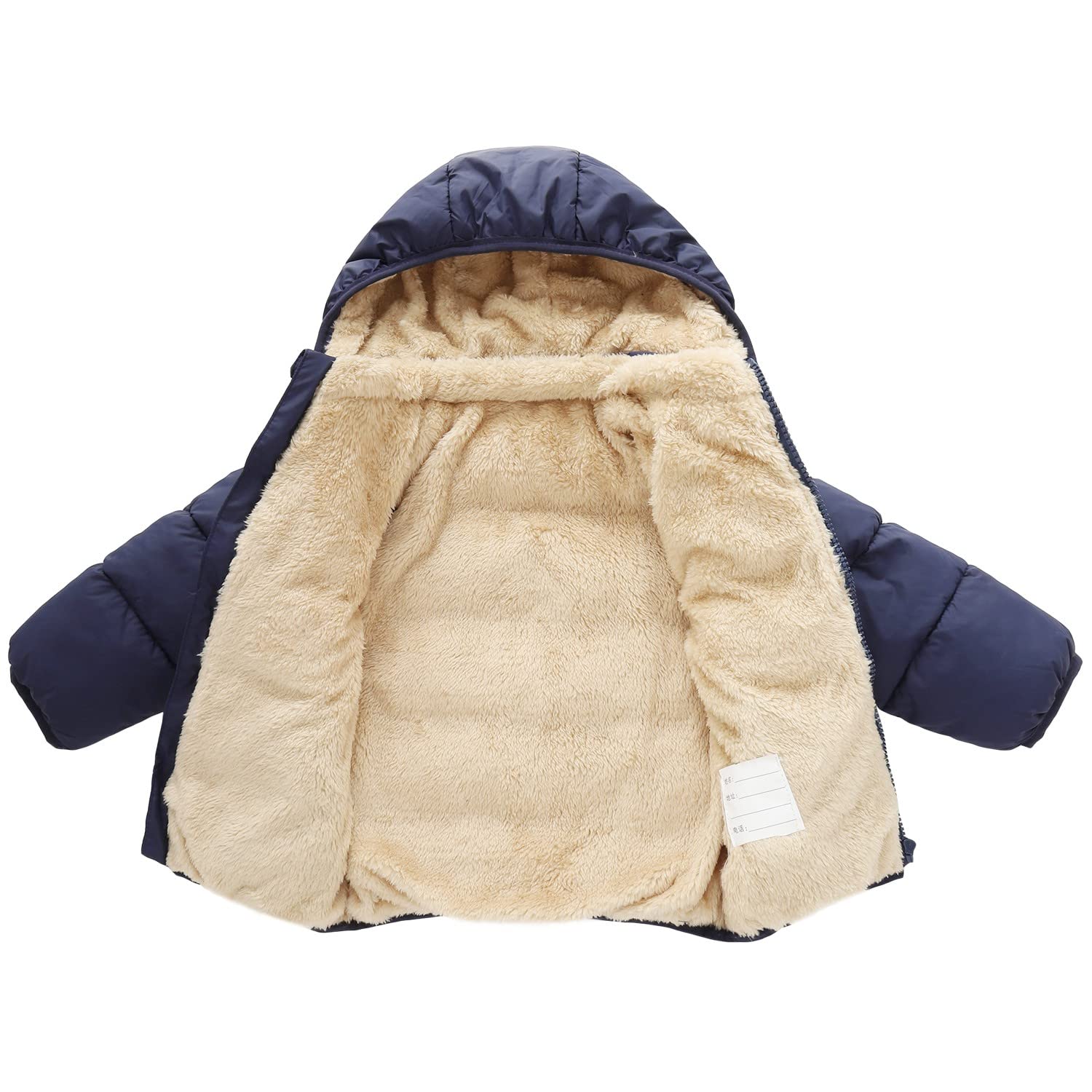 Giacca invernale per bambini Cappotto per neonati Cappotti per ragazzi leggeri Giacche in pile da neve