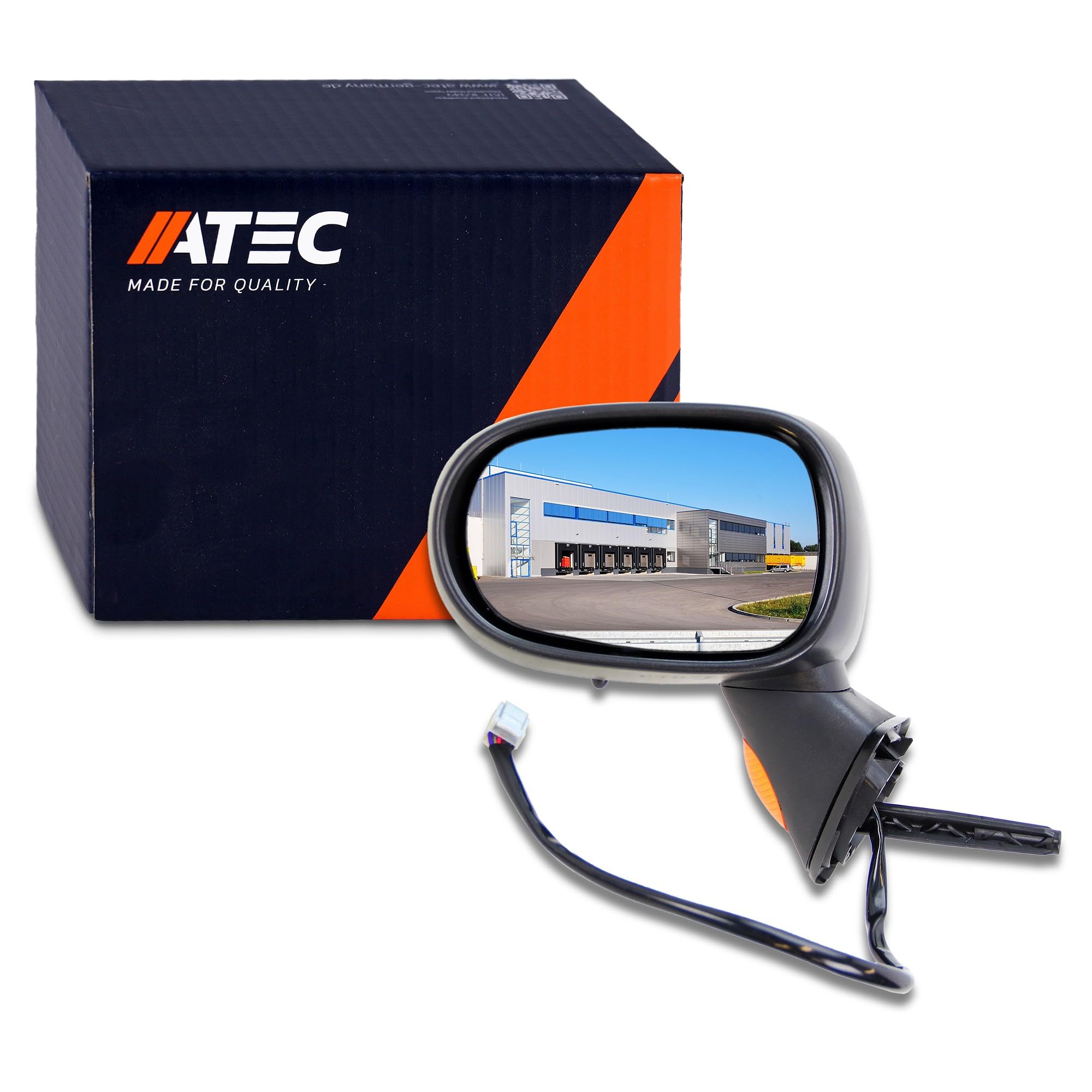 ATEC Germany 1x Specchio retrovisore elettrico sinistro riscaldato con | Compatibile con: RENAULT MODUS / GRAND MODUS