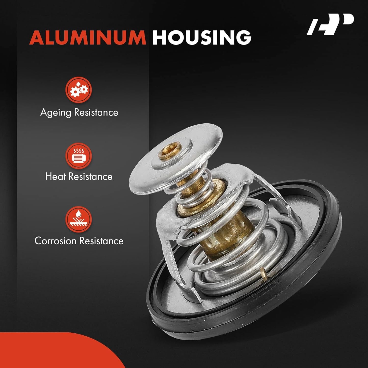 A-Premium Engine Coolant Thermostat with Seal Compatible with Ford, Chevrolet, Lincoln, Mercury, Peugeot, Pontiac, Jeep & Blue Bird Models - F-150, F-250, Chevette, Navigator, 405, Acadian, DJ5 CJ