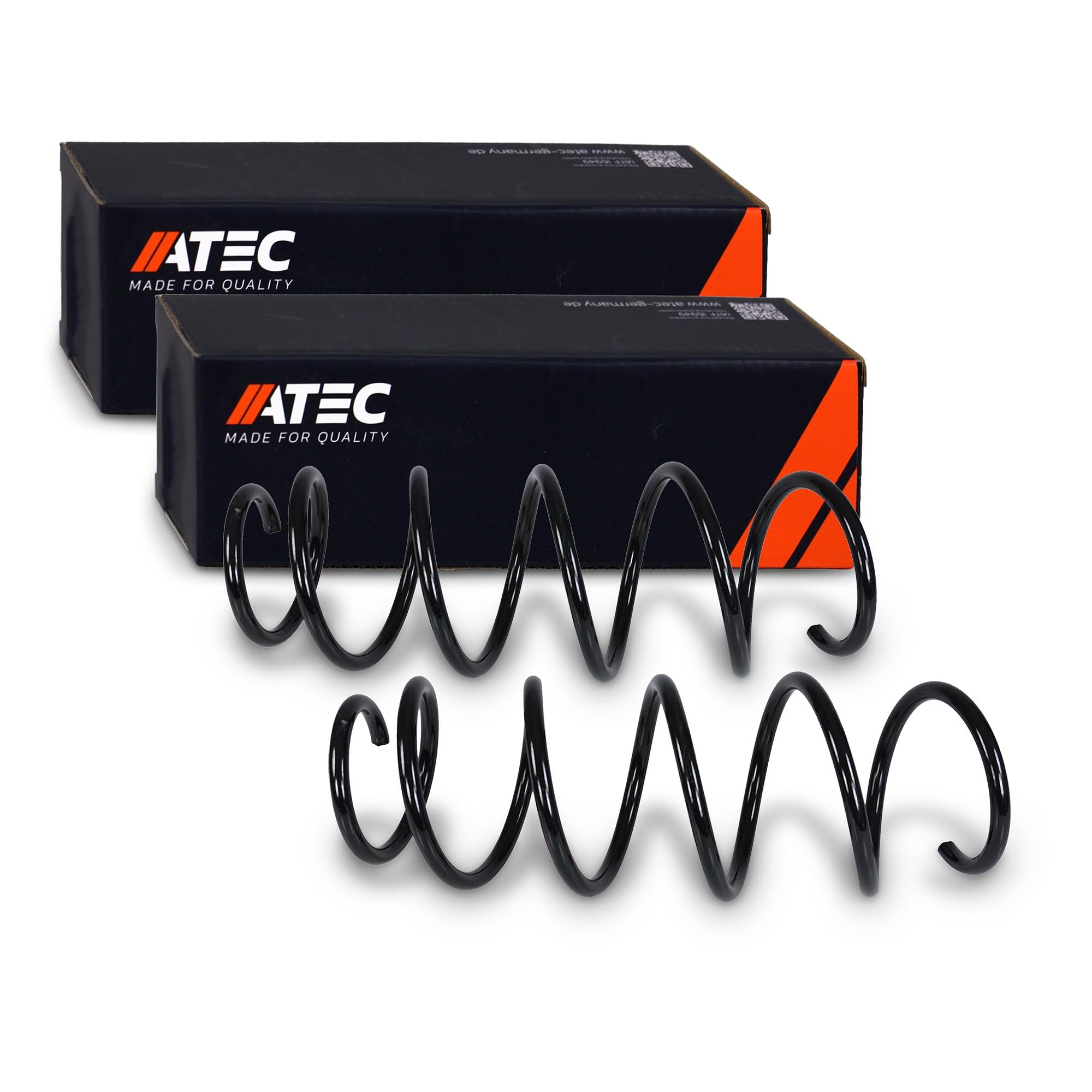 ATEC Germany 2x Molla di sospensione anteriore destra e sinistra Compatibile con FIAT GRANDE PUNTO (199_), PUNTO EVO (199_)