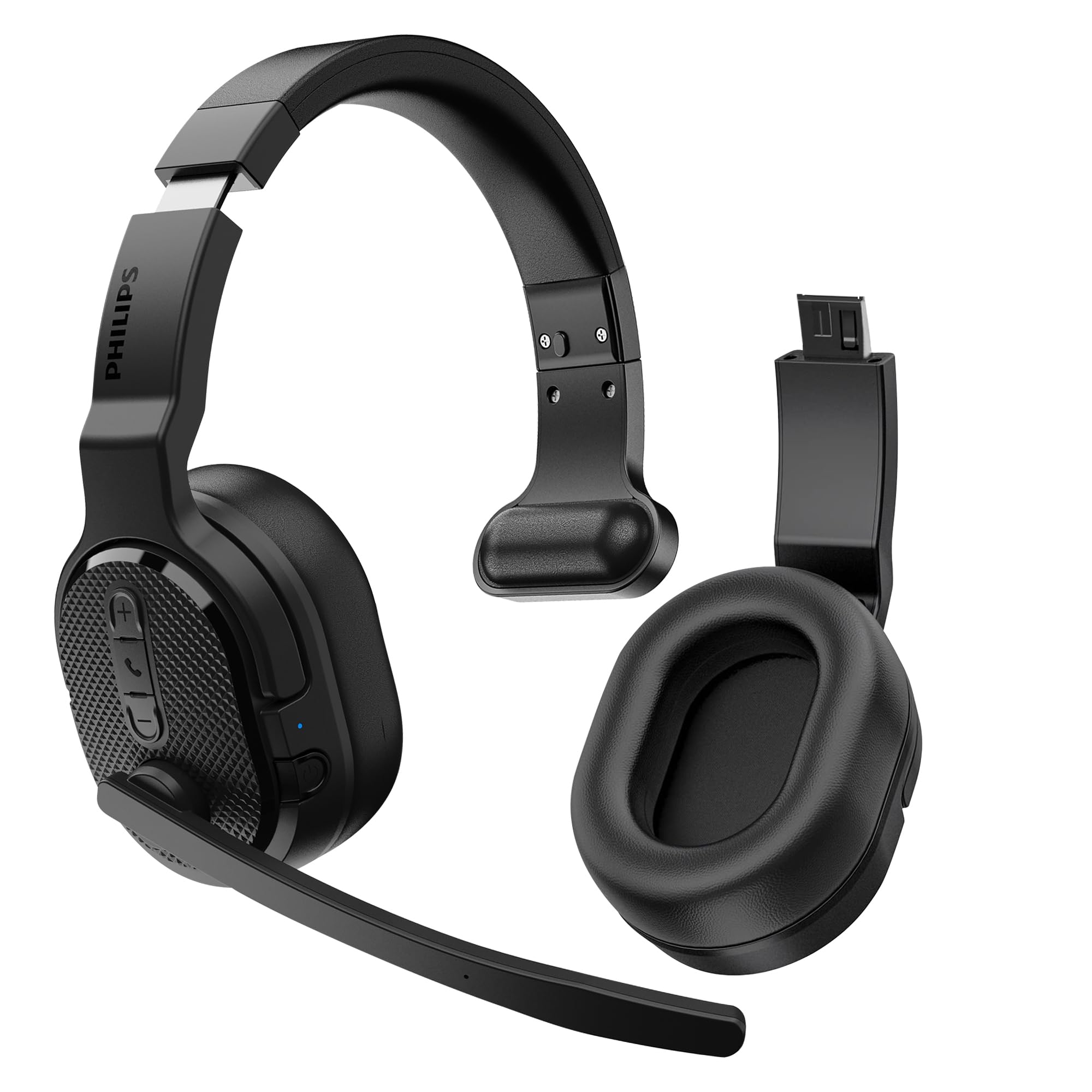 philips trucker bluetooth headset noise-canceling microphone