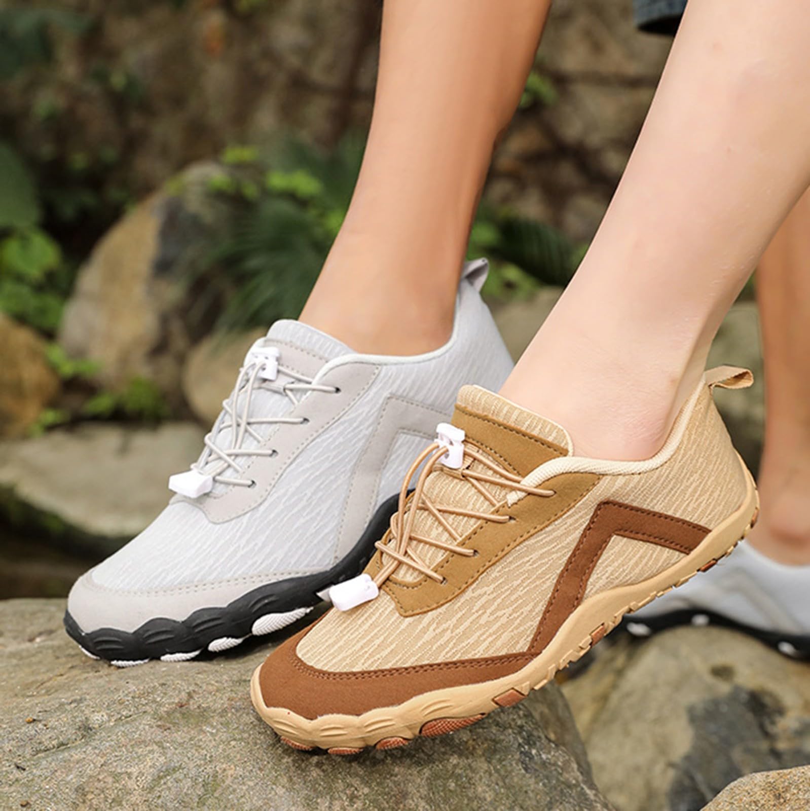 Genérico Zapatillas Gimnasio Mujer con Horma Ancha Zapatillas Mujer Deportivas Zapatos de Senderismo Y Montañismo de Dedos para Exteriores,Tamaño,Antideslizantes,para Parejas,Fitness,Deportes