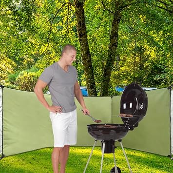 Beach Windscreen Privacy Wind Blocker with Carry Bag, Camping Windbreaks Stove Windscreen, Foldable Portable Wind Blocker, Privacy Screen for Garden Picnic Barbecue Bonfire Type A: 300X140cm (square)