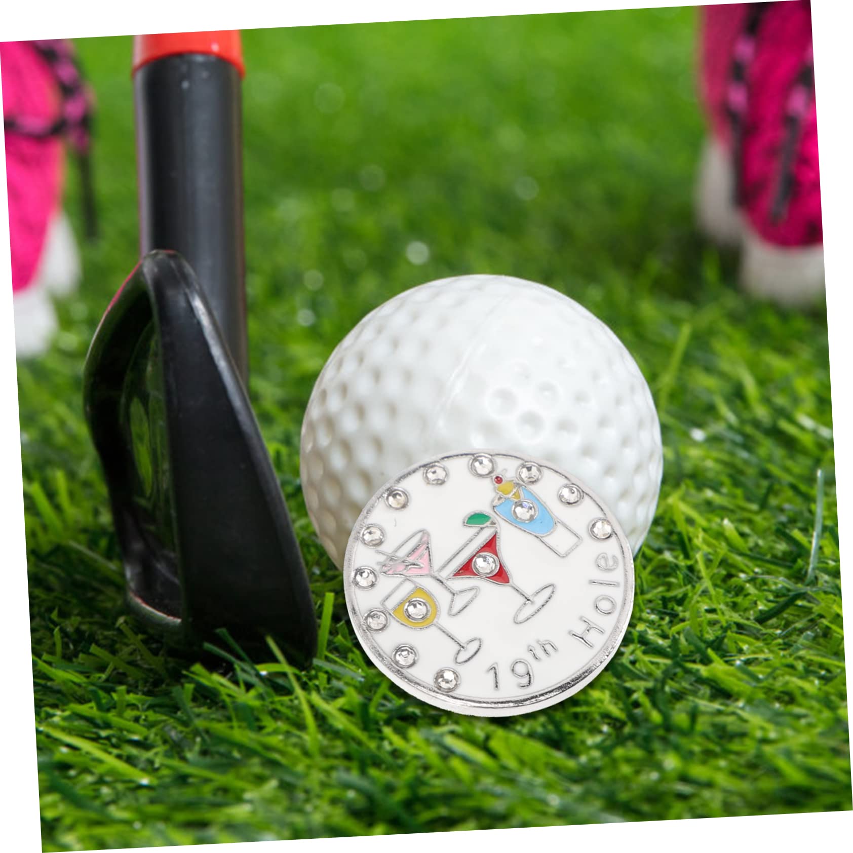 UPKOCH Golf Cap Clip Marker Ballmarker für Golfer Golf Zubehör mit Magnetdesign Hut oder Gürtelclip Golfgeschenke und Dekoration