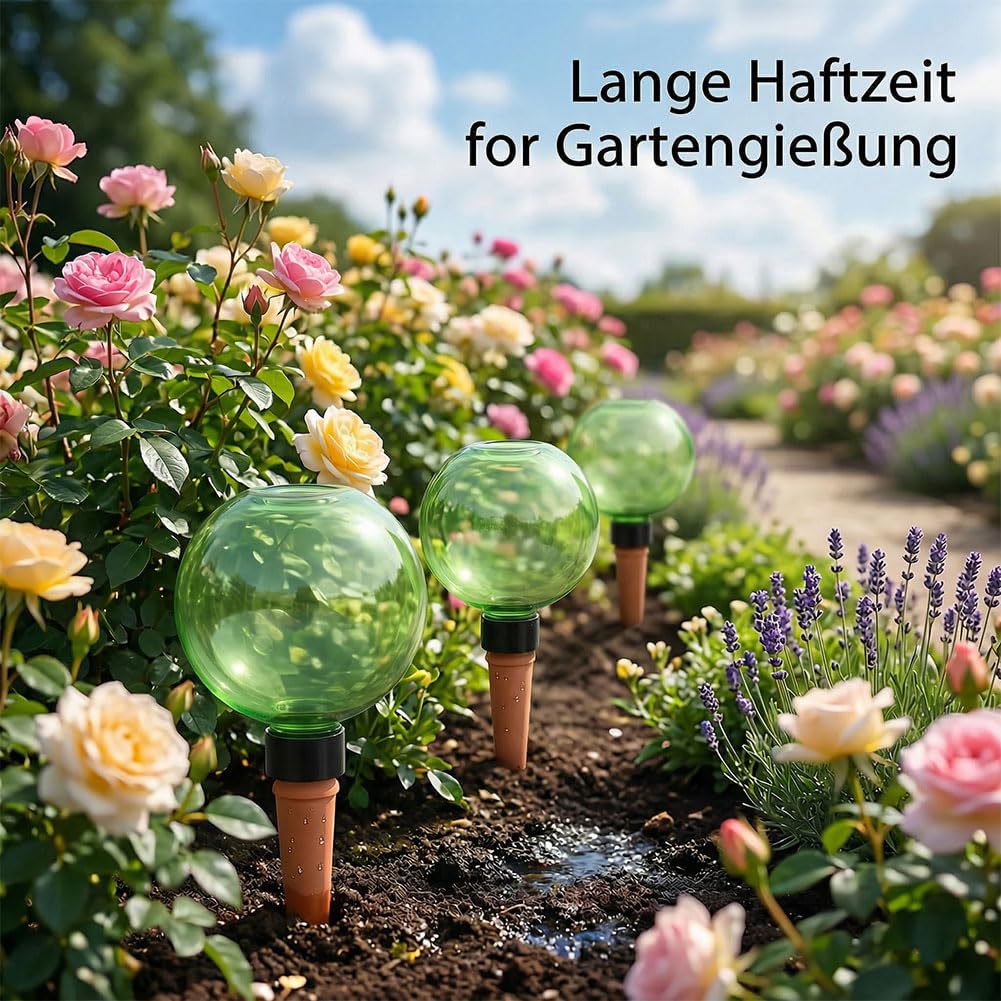 Generisch Bewässerungskugeln für Zimmerpflanzen, 500ml/350ml Bewässerungskugeln Ton für Balkonpflanzen Zimmerpflanzen Outdoor, Tonspitzen Pflanzen Selbstbewässerung (Blau-10, 350ML)