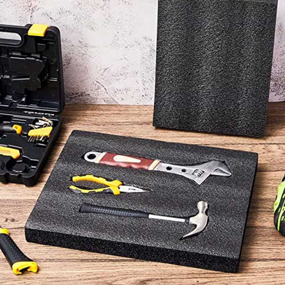 SUPAWAY 4 Stuks Kubusvormige Schuimrubberen Inzetstukken Gereedschapskoffer Miniaturen