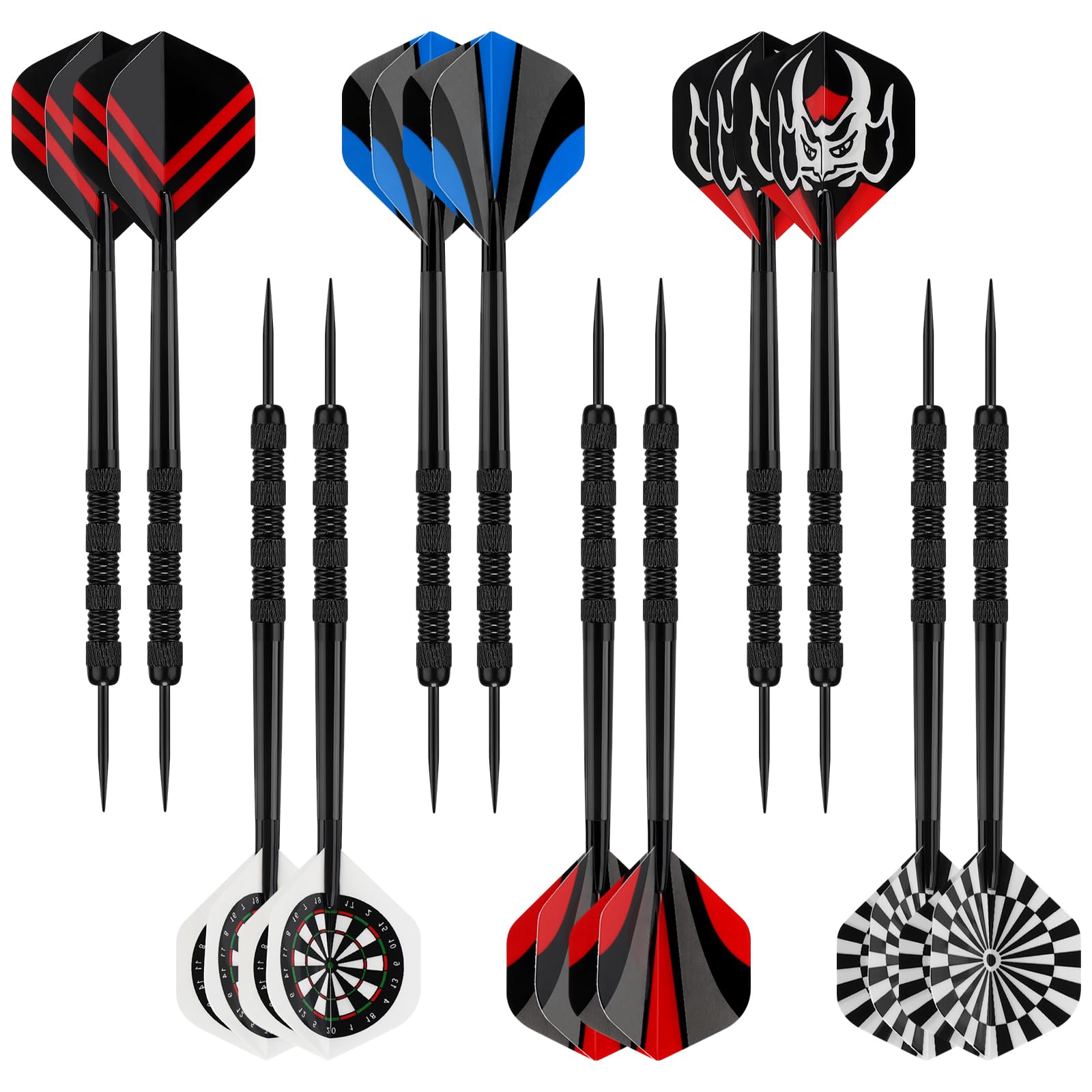 Accmor Metal Tip Darts, Steel Tip Darts, 14 Grams Professional Metal Darts, Darts Metal Tip Set, Metal Darts for Dartboard