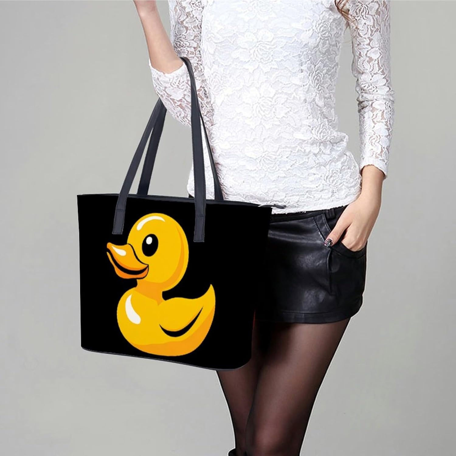 Yellow Rubber Duck Women's Satchel Handbags Tote Shoulder Bag Purses for Travel Shopping Work