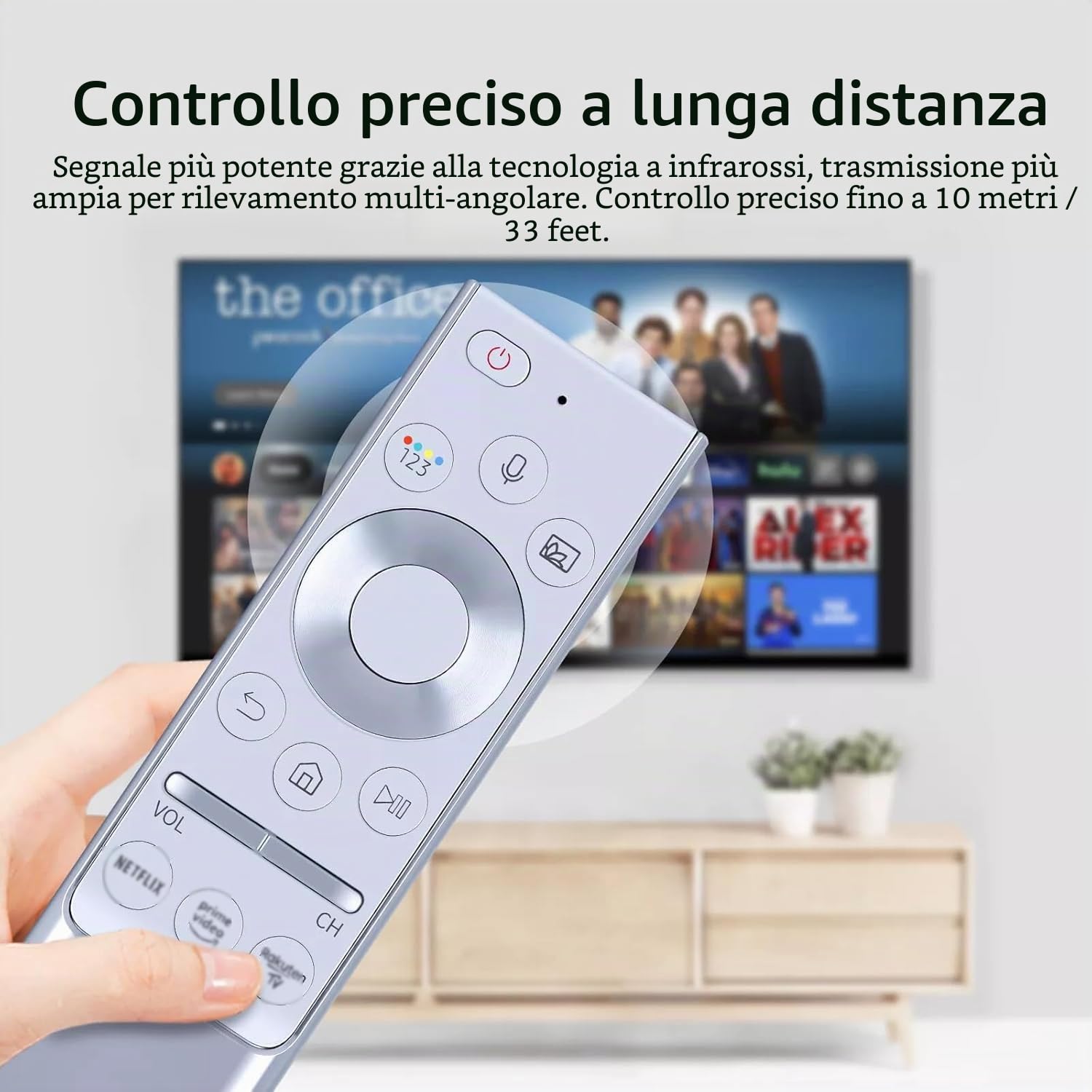 Nuovo BN59-01327B RMCRMT1CP1 - Telecomando per Samsung Smart TV QLED QLC QLF