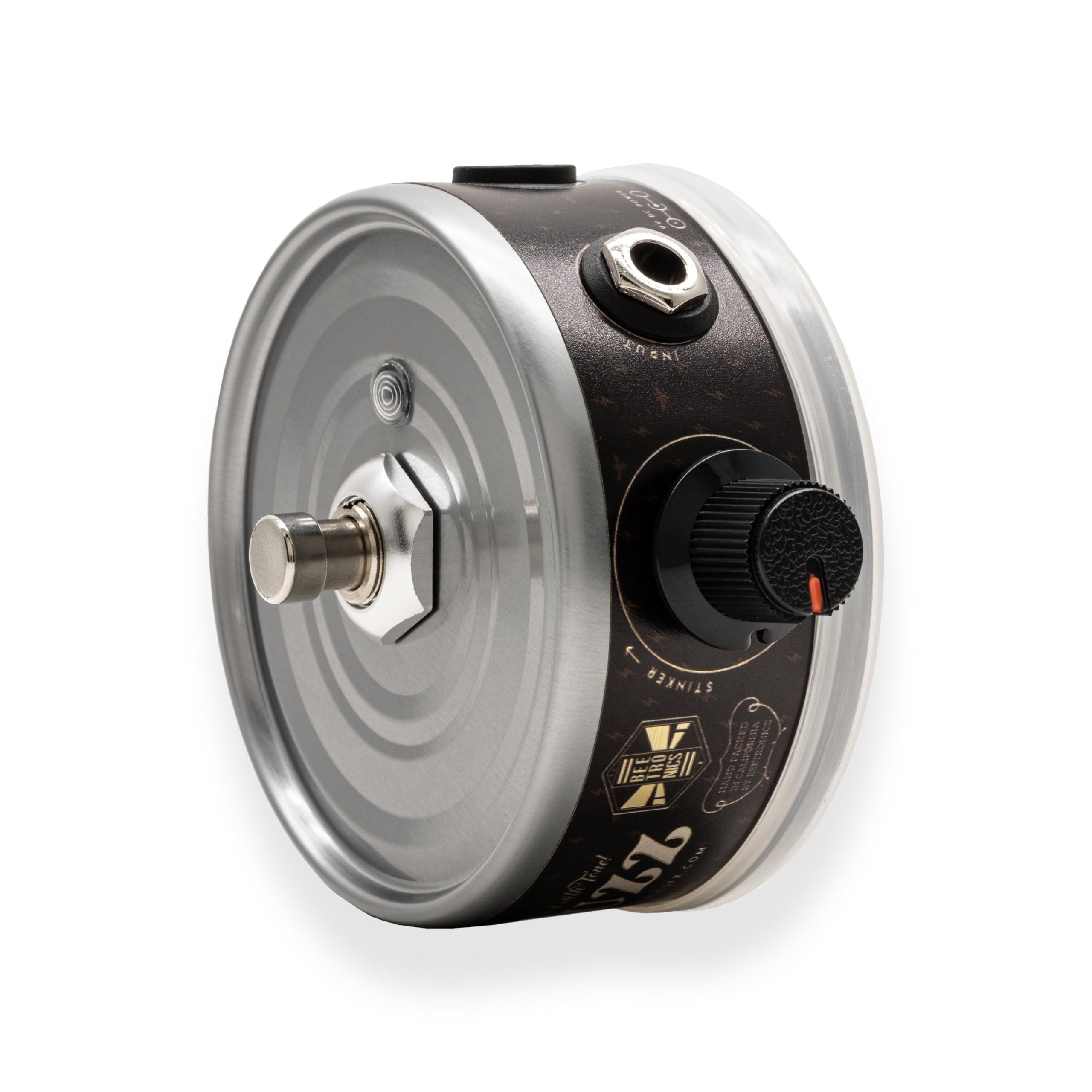 Beetronics Pédale de guitare au thon Fuzz d'inspiration classique avec design emblématique de thon et PCB Tunabee - Pédale d'accordeur de guitare avec contrôle du volume pour guitaristes créatifs