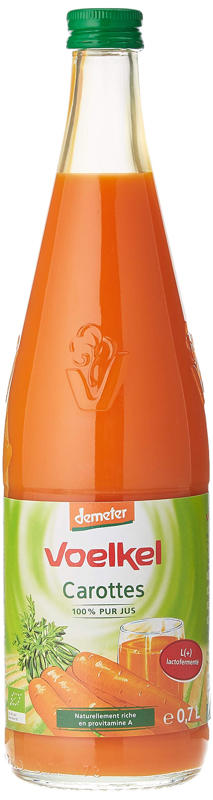Zumo de Zanahoria Lactofermentado BIO - Voelkel - caja de 6 uds de 700 ml. (Total 4200 ml.)