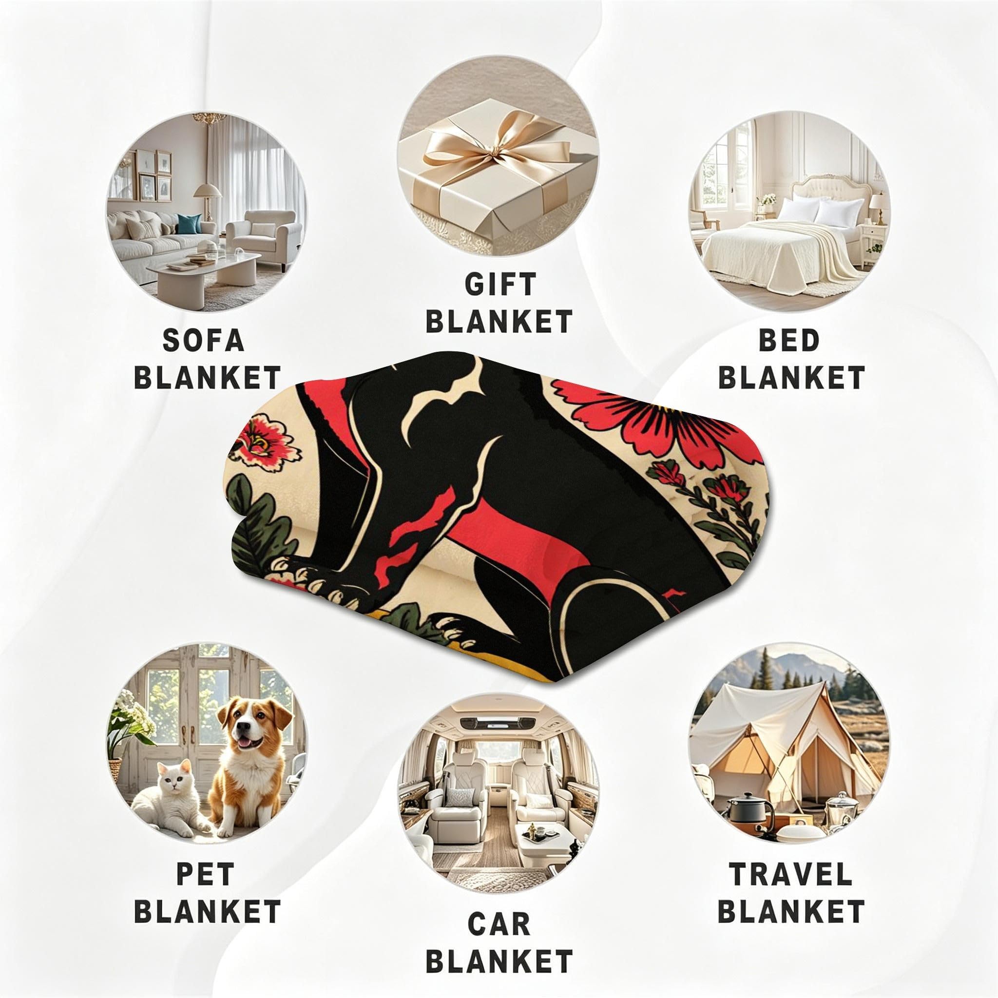 Coperta Pile Matrimoniale 240x260 cm Leopardo Nero, Coperta XXL Super Morbida Multiuso Come Copriletto o Plaid da Salotto, Calda e Leggera, Protezione dal Freddo, AW6072