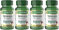 Vista 7 de Nature's Bounty Melatonina, Promueve la Relajación y el Sueño, Ayuda para Dormir 100% Libre de Medicamentos, 3 mg, 120 Comprimidos de Disolución