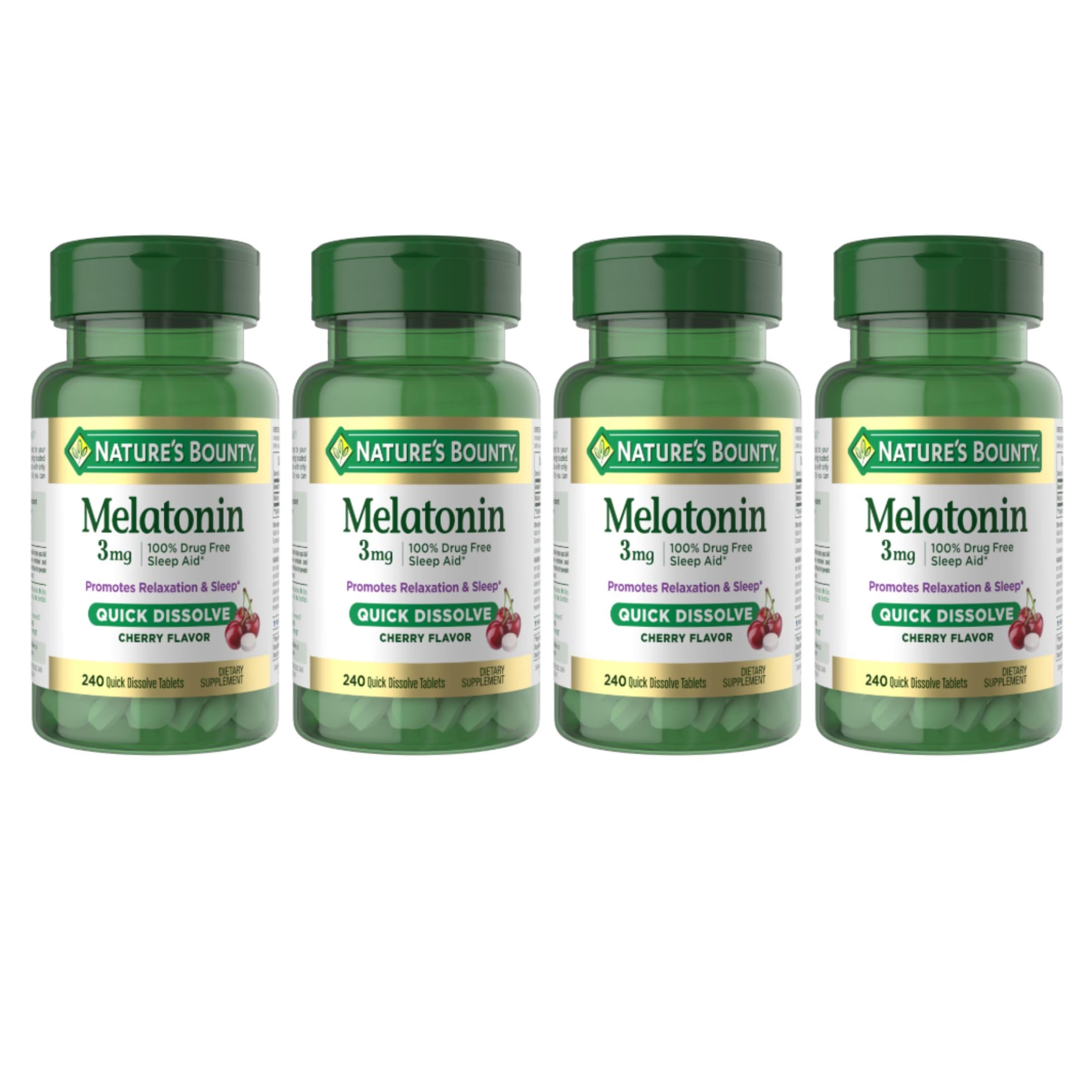 Nature's Bounty Melatonin 3mg Quick Dissolve, 240 Count — Amazon image 8
