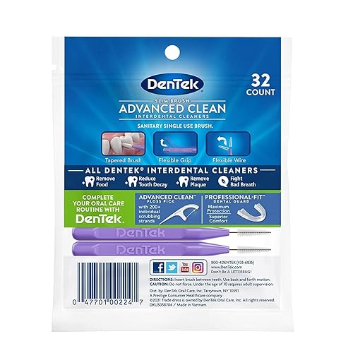 Miniatura 21 de DenTek Easy Brush - Limpiadores interdentales, menta, 16 unidades (paquete de 2)