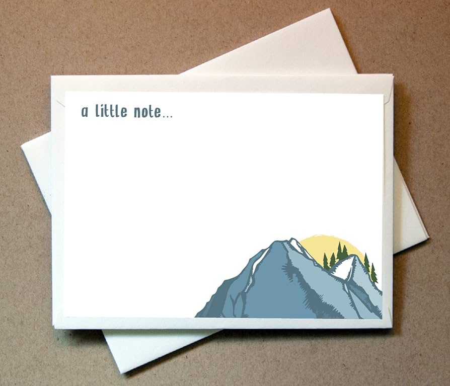 Amazon.com : Mountain Note Cards (24 Non-foldover Cards and Envelopes) : Health & Household amazon-com-mountain-note-cards-24-non-foldover-cards-and-envelopes-health-household