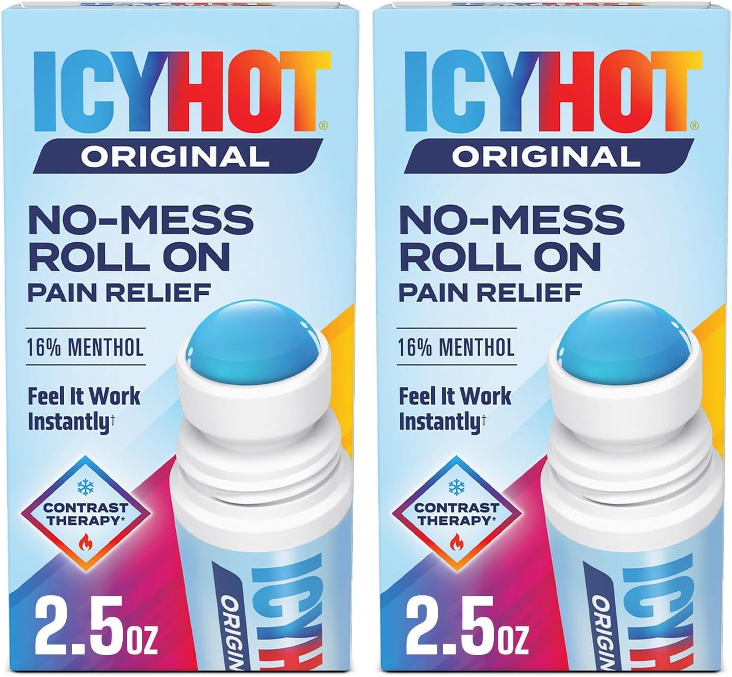 Original Medicated Pain Relief Liquid with No Mess Applicator, 2.5 Fluid Ounces (Pack of 2)