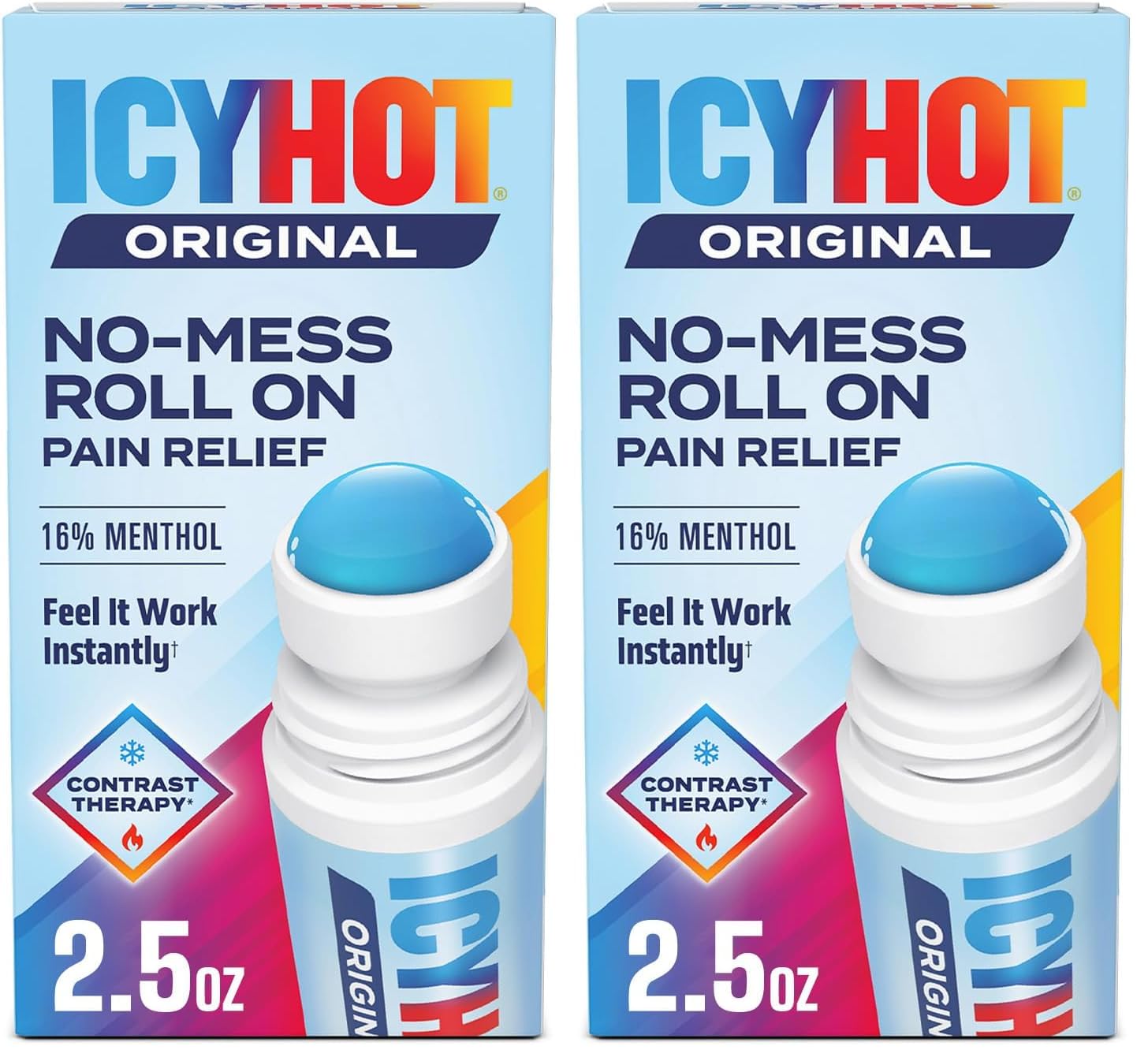 Original Medicated Pain Relief Liquid with No Mess Applicator, 2.5 Fluid Ounces (Pack of 2)