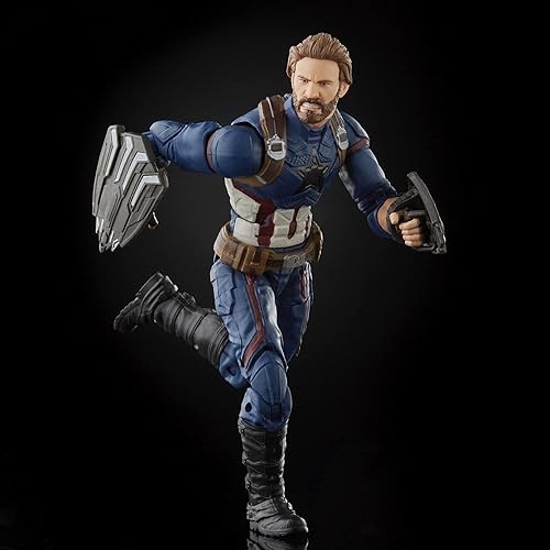 Miniatura 4 de Marvel Hasbro Avengers Infinity Hasbro Legends Series - Figura de acción del Capitán América (5.9 in), diseño premium, incluye 5 accesorios,