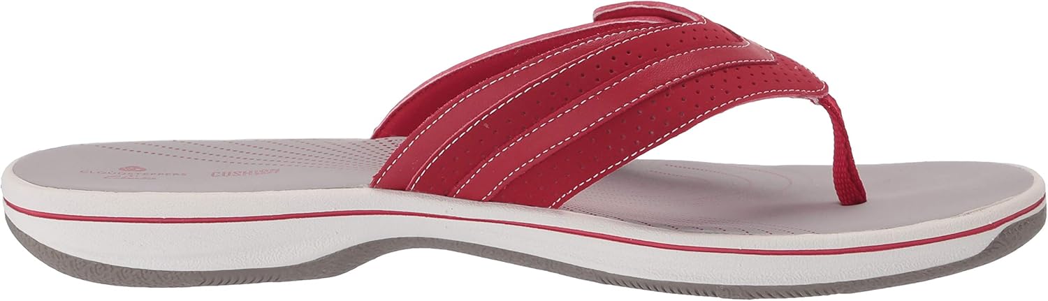 Clarks Womens Brinkley Keely 9 Red Synthetic