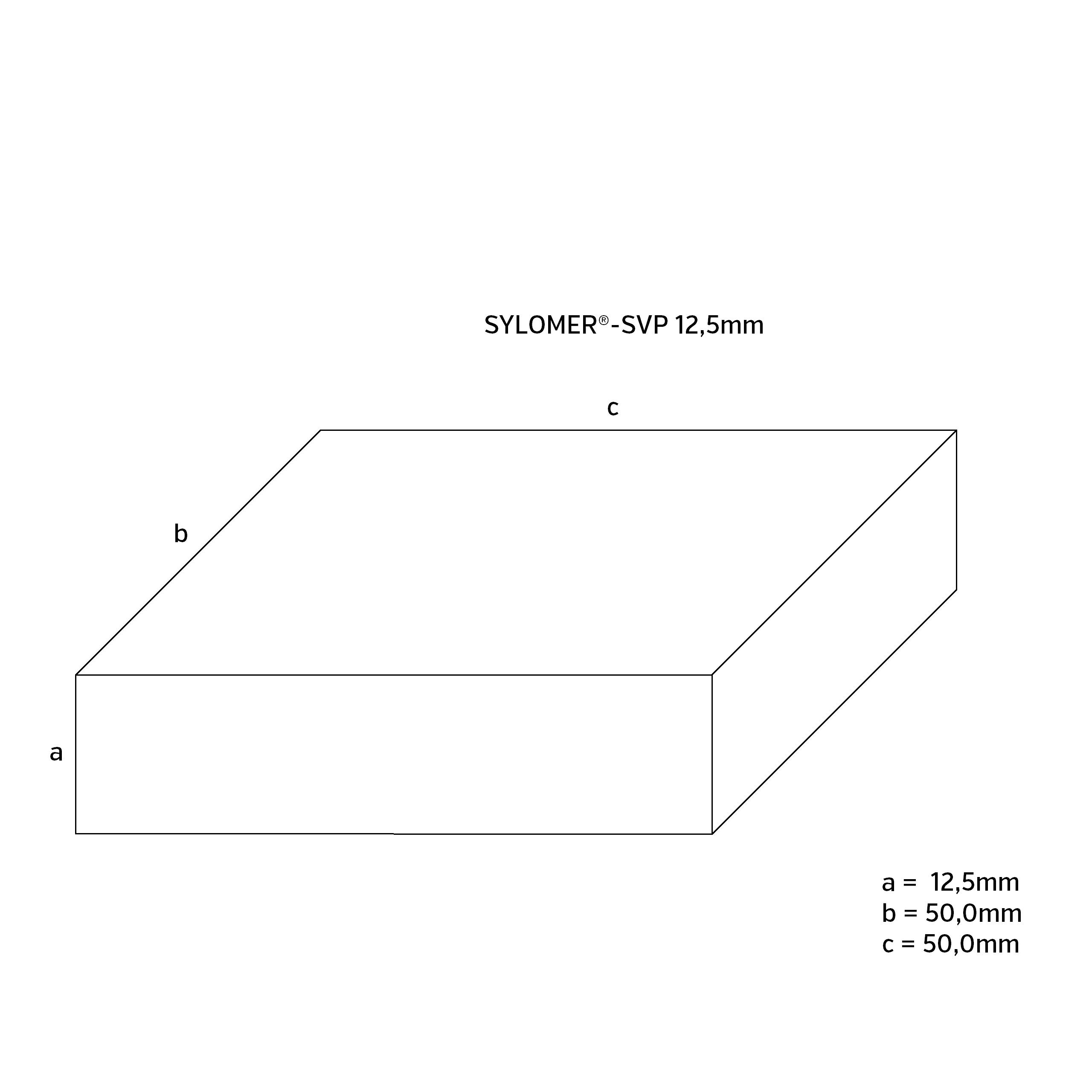 Sylomer SVP 40 (4x 12,5mm Schall- und Vibrationspads für 40kg Belastung je Pad)