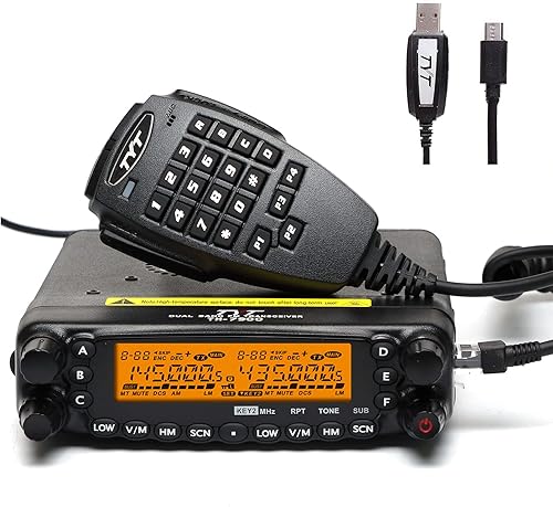 TYT TH-7900 Radio móvil 50W de doble banda VHF/UHF Transceptor de vehículo con cable
