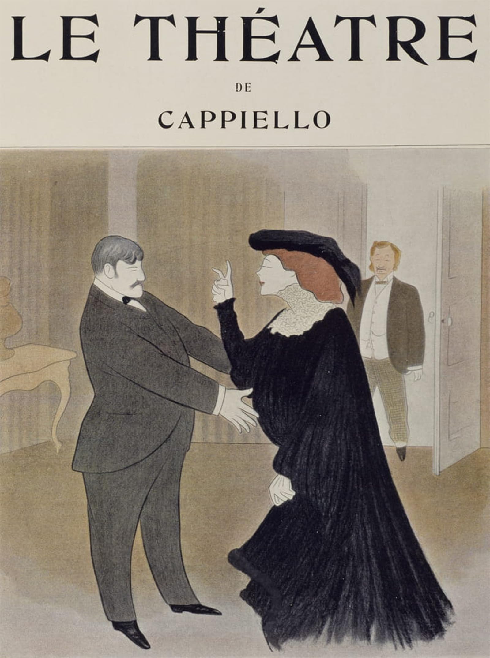 POSTERIIk Famous Modern Artwork Art Mural Actors Lucien Quitry in Scene by Leonetto Cappiello Oil Paintings Pictures for Home Decor 60x90cm