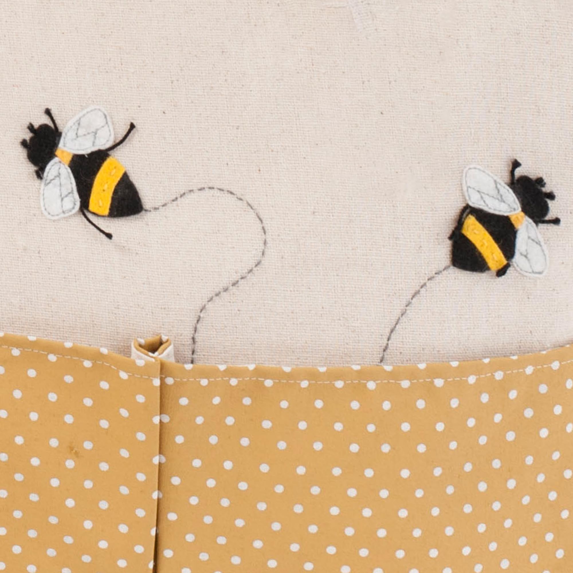 Hobby Gift Sac fourre-tout à bandoulière pour artisanat, passe-temps, couture, Appliqué Abeille