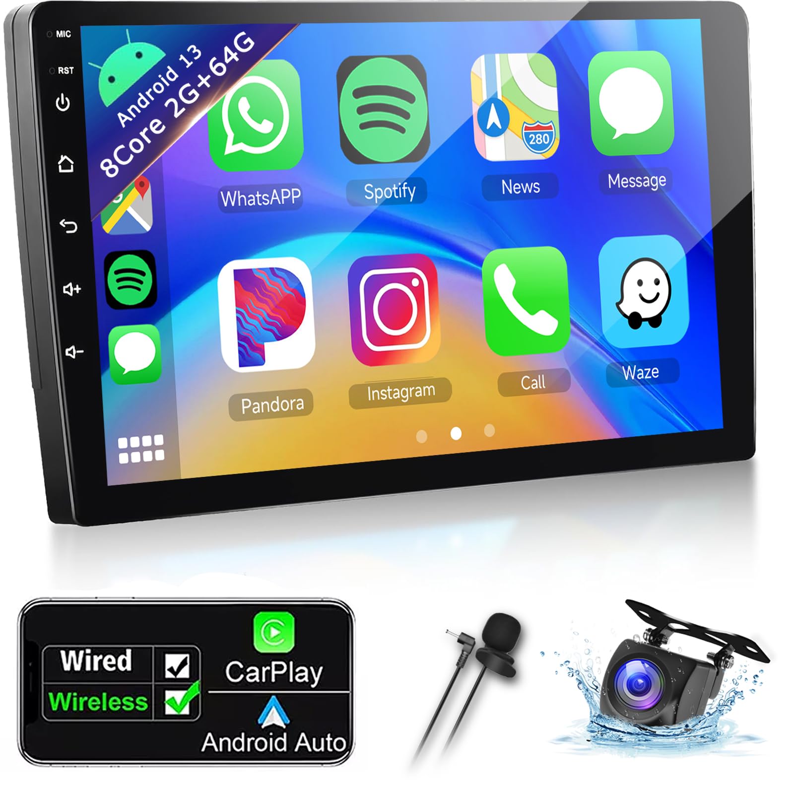 CAMECHO Android 13 Autoradio Für Citroen Jumpy/Peugeot Expert - 9 Zoll Mit Carplay