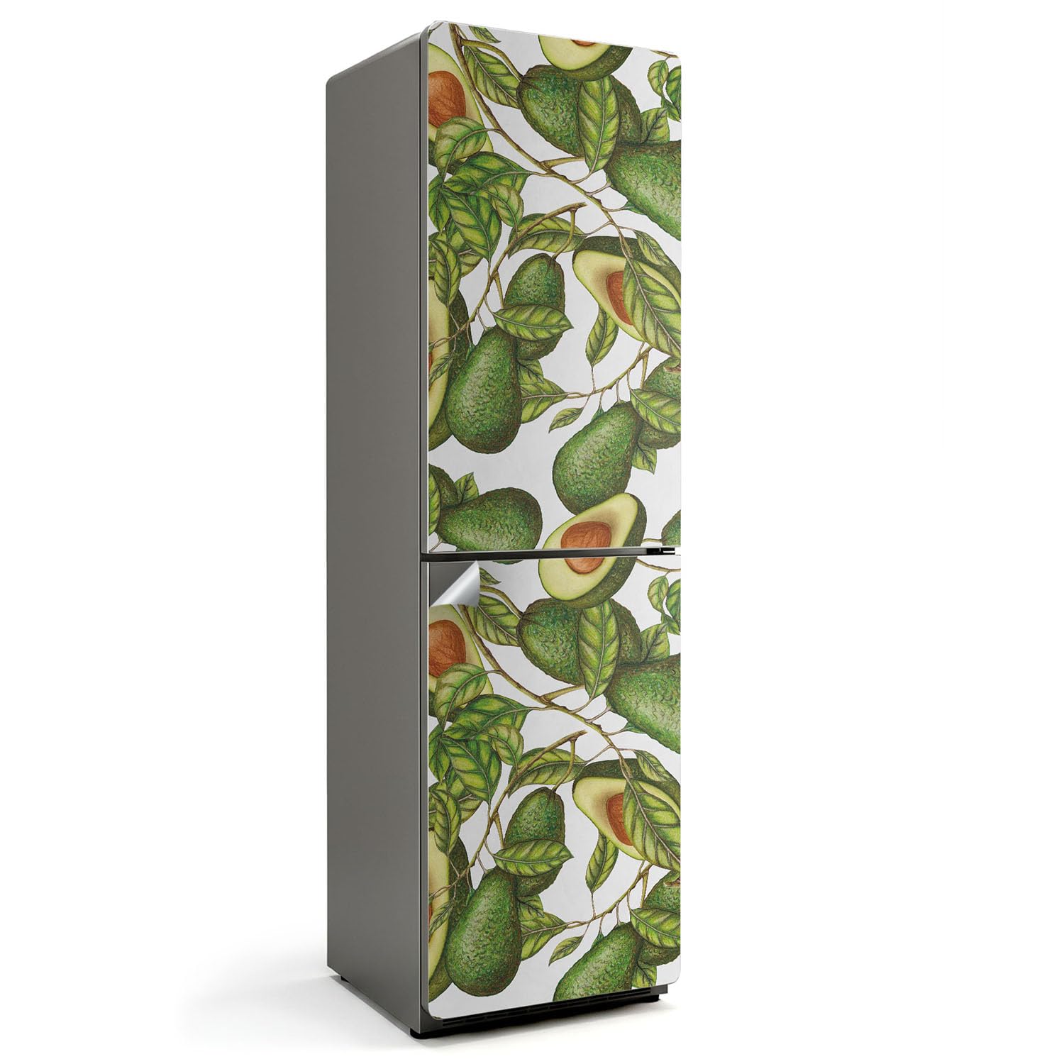 Autocollant porte réfrigérateur 60x205 cm sticker avocat cuisine