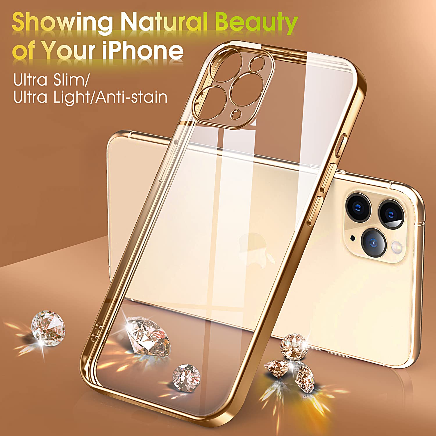 Supdeal Crystal Clear Hülle Für IPhone 13 Pro Max - Ultra Dünn, Nicht Vergilbend, Mit Kameraschutz