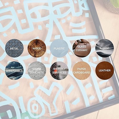 Miniatura 9 de Posca - Juego completo de 8 bolígrafos de pintura acrílica con puntas reversibles de punta fina los bolígrafos Posca son marcadores de pintura