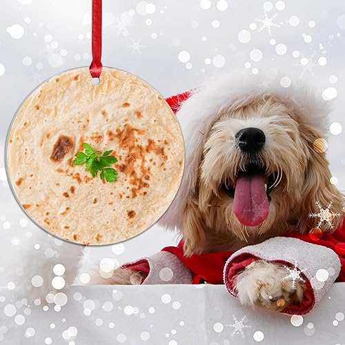Miniatura 6 de Adorno  Divertido y delicioso adorno colgante de árbol de Navidad de comida rápida, tortilla mexicana, adornos de burrito, decoraciones de Navidad,