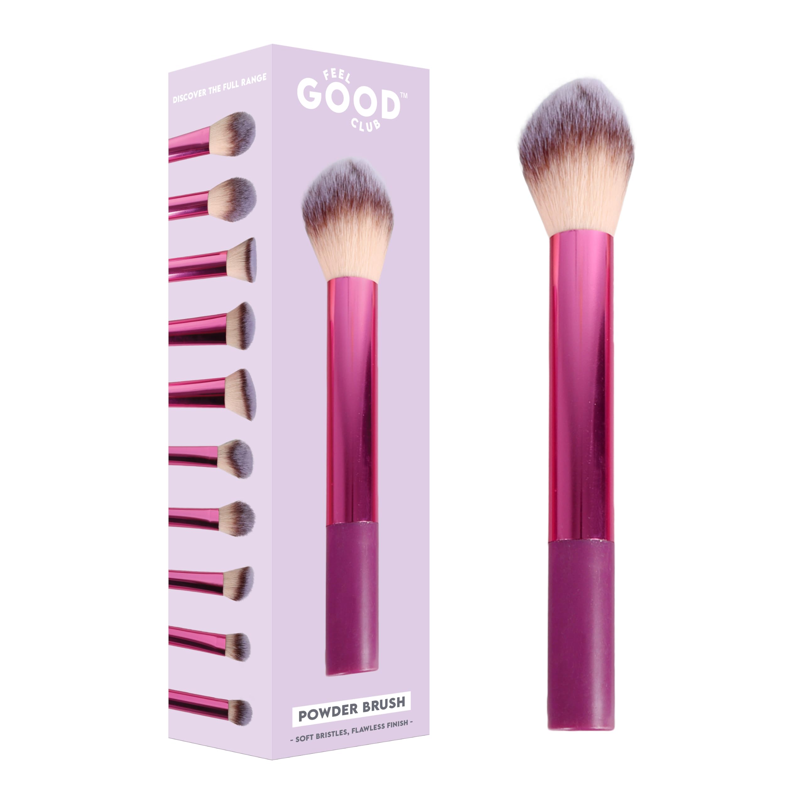 Feel Good Club Powder Brush 1 Pc | Soft, Fluffy Bristles For Blending Loose, Pressed, Baked, Setting & Finishing Face Makeup Powders | Lightweight Handle-image-33