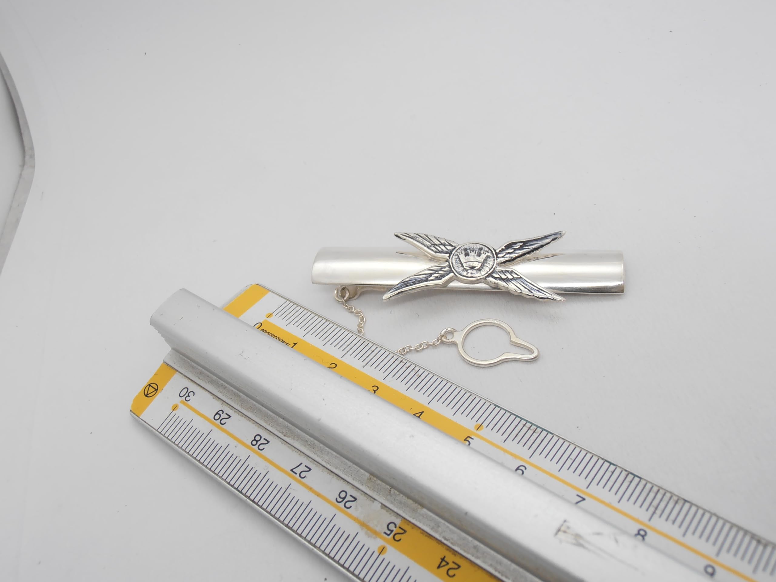 Elicotterista Militare : Fermacravatta in Argento 925 - Brevetto Pilota Elicottero - Aeronautica