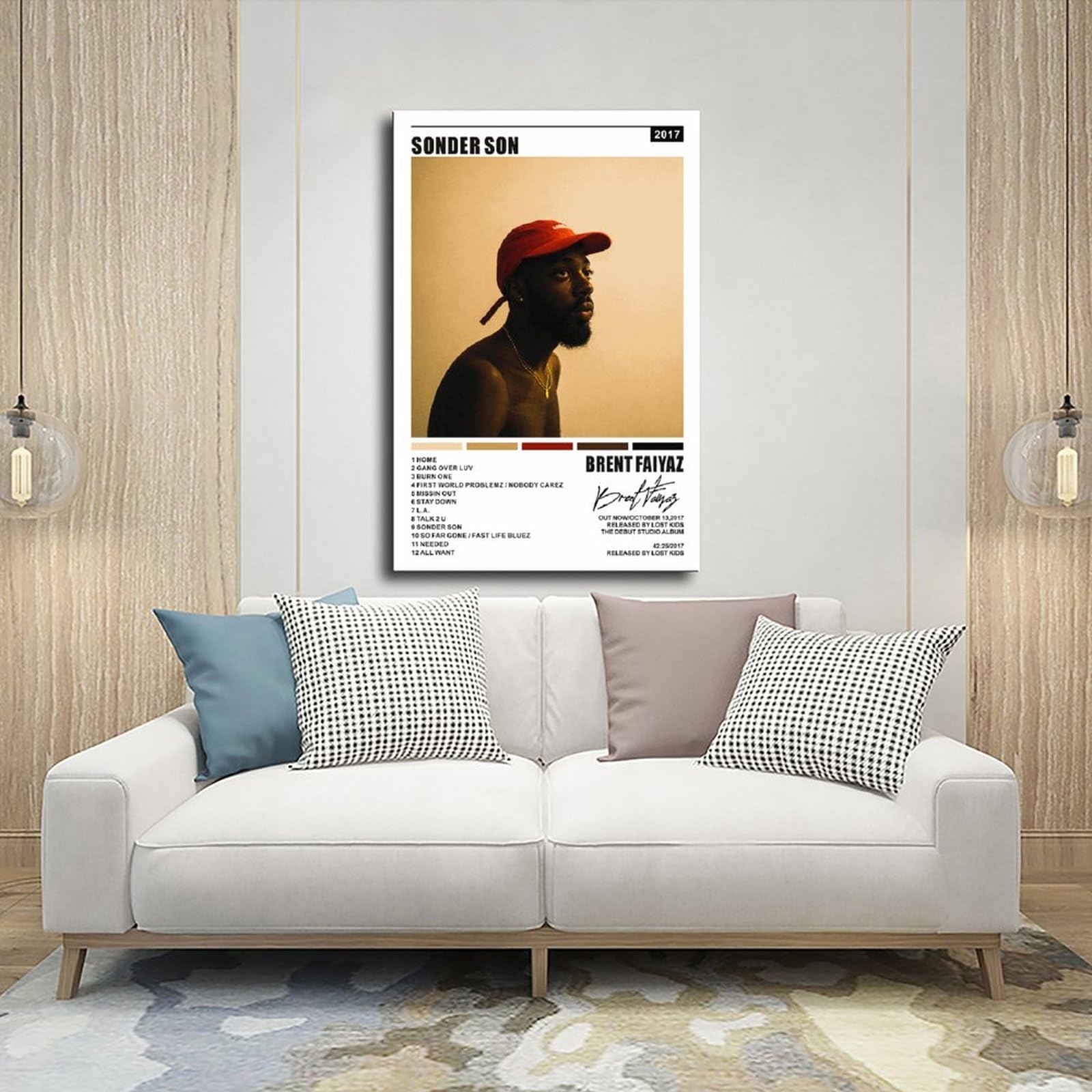Affiche Décorative Brent Faiyaz – Impression Toile Style Peinture à L’huile – Pour Salon, Chambre, Salle à Manger 40 X 60 Cm - 5