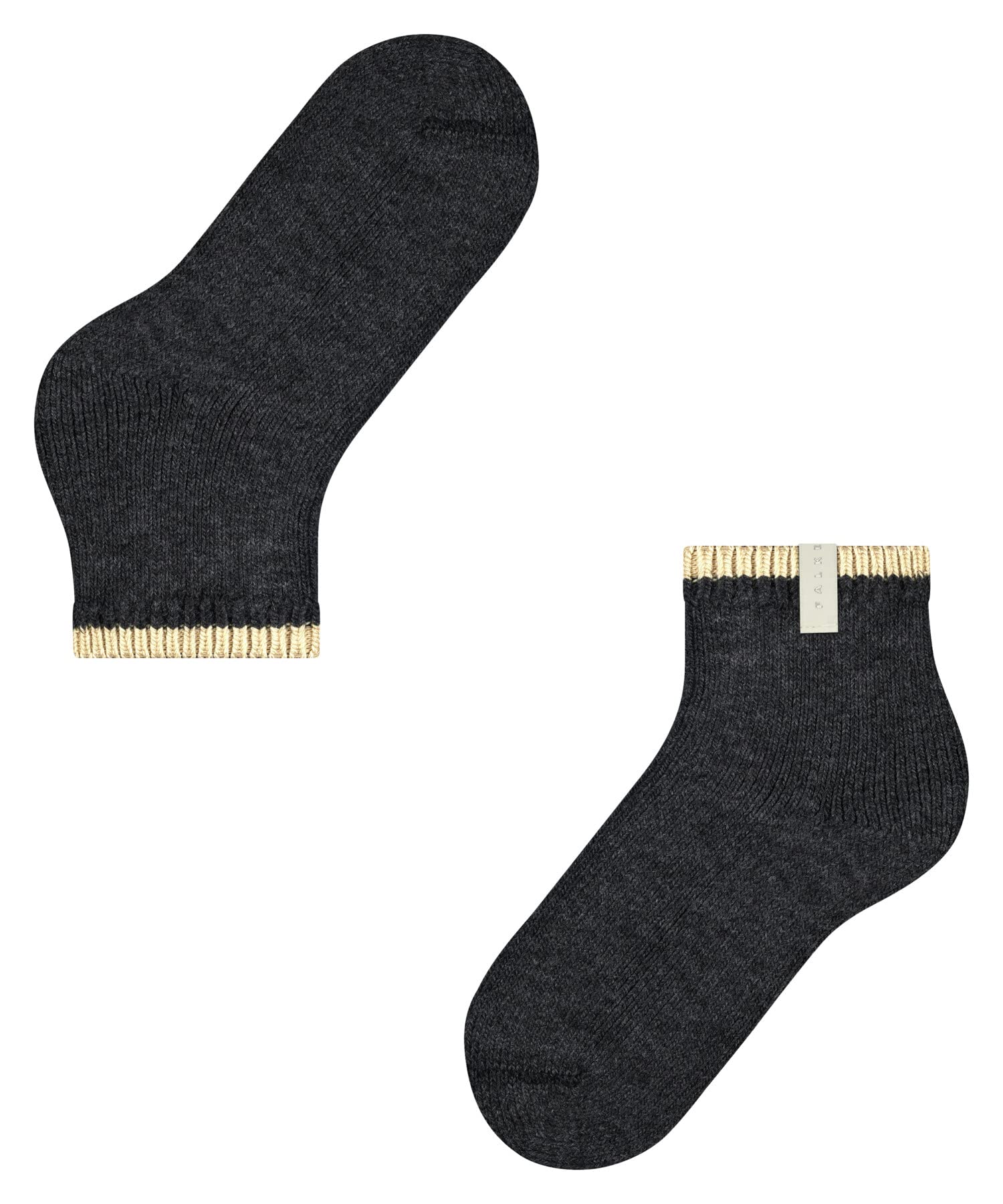 FALKE Kobiety Skarpety Cosy Plush W Sso Wełna Alpaki z wzorem 1 Para, Szary Anthracite Melange 3081, 39-42