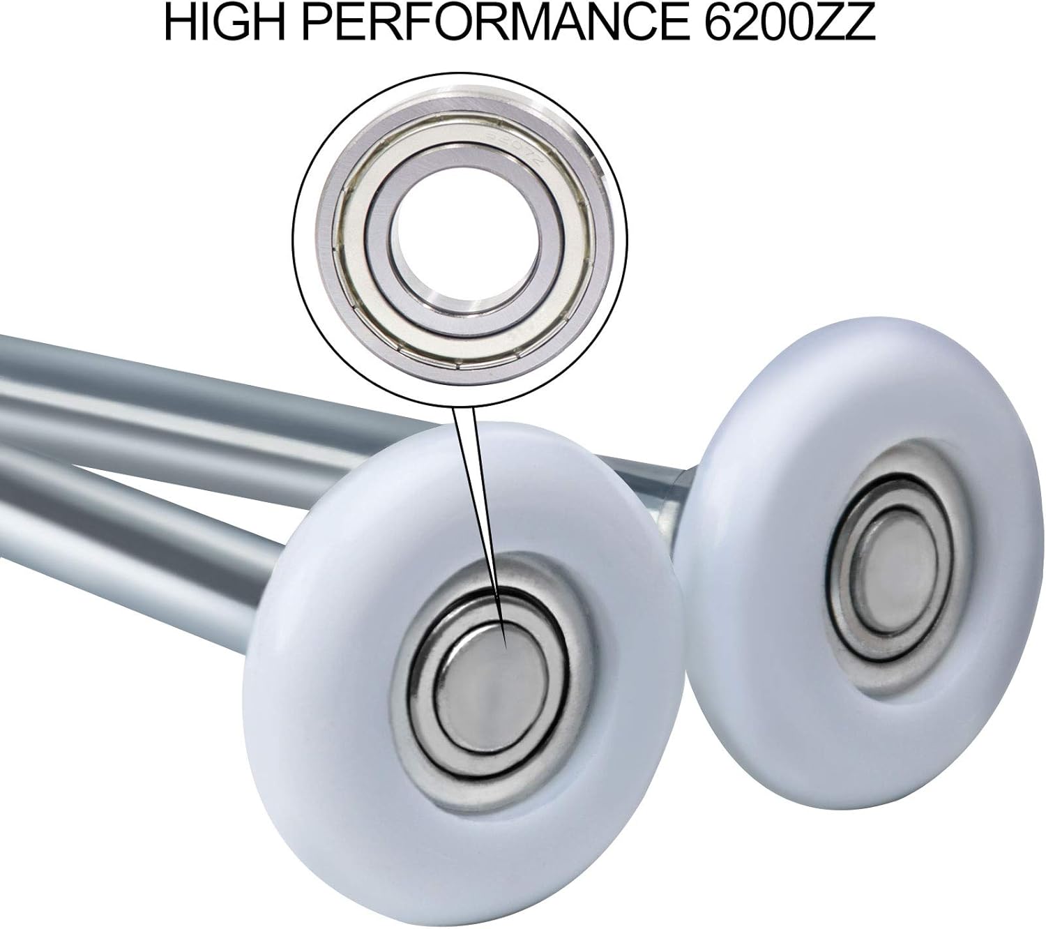 HOZEON 15 Pack 2 Inches Garage Door Rollers, Sealed 6200ZZ Bearing Nylon Garage Door Roller, Quiet and Durable Garage Door Wheels for Residential and Commercial Garage Doors : Tools & Home Improvement