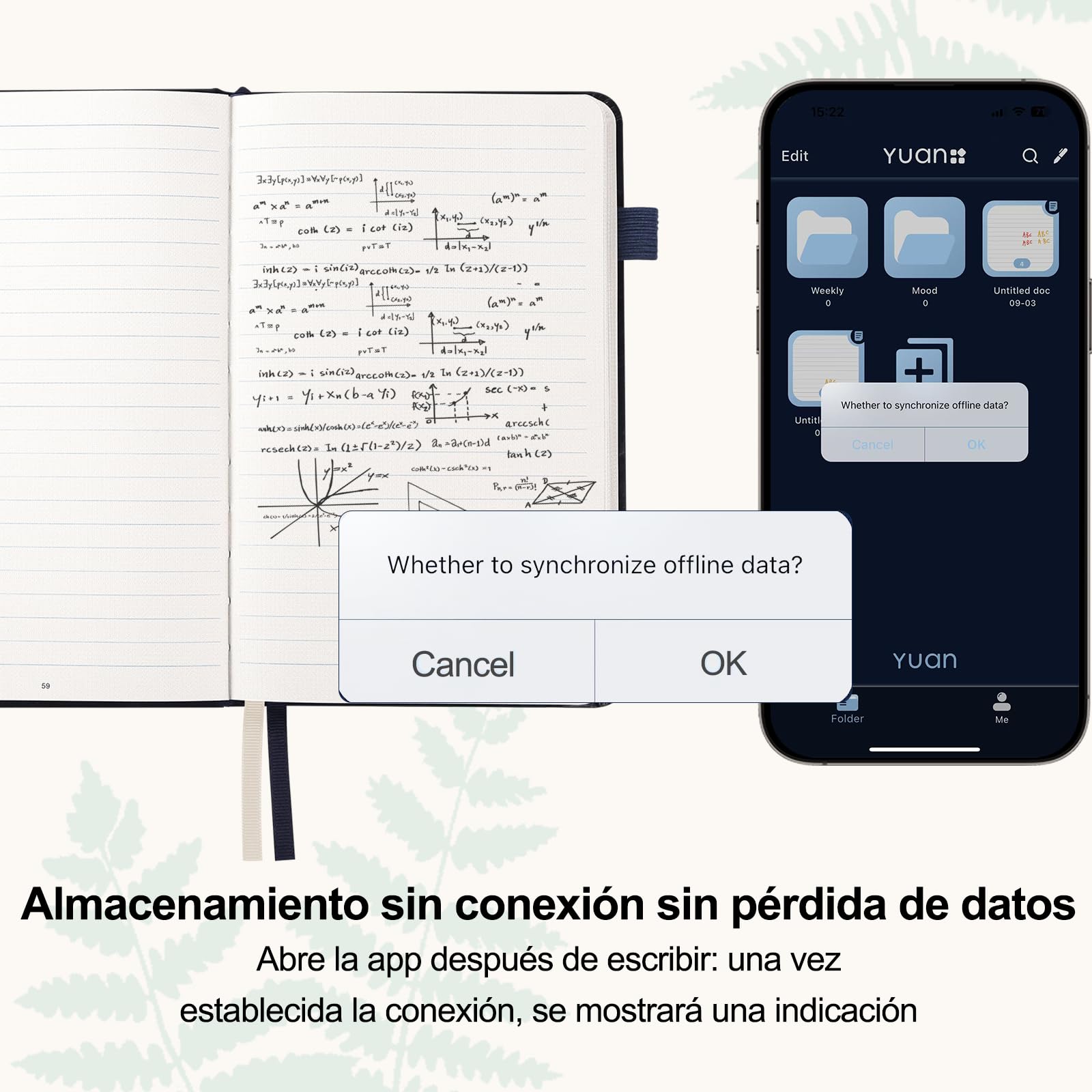 Yuan Libreta Inteligente con Bolígrafo Inteligente Incluido, admite Sync | Smart Writing Set Cuaderno Digital Smart Digital Notepad Escritura Inteligente para Notas y Bocetos, y Partage en Tiempo Real