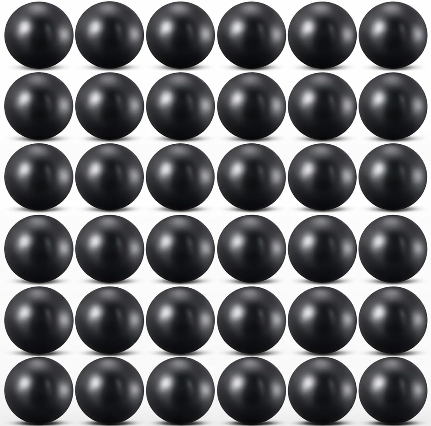 Outus 40 Pcs 9 Inch Exercise Pilates Ball Therapy Core Yoga Mini Balls for Stability Barre Training Stretching Physical Posture Training Gym Fitness Workout with Inflation Tube, Black